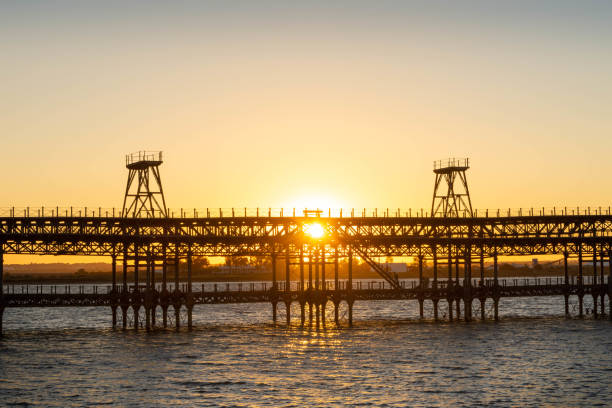 istock Old railway dock for ore from Rio Tinto in Huelva. Andalusia, Spain. 1272854881