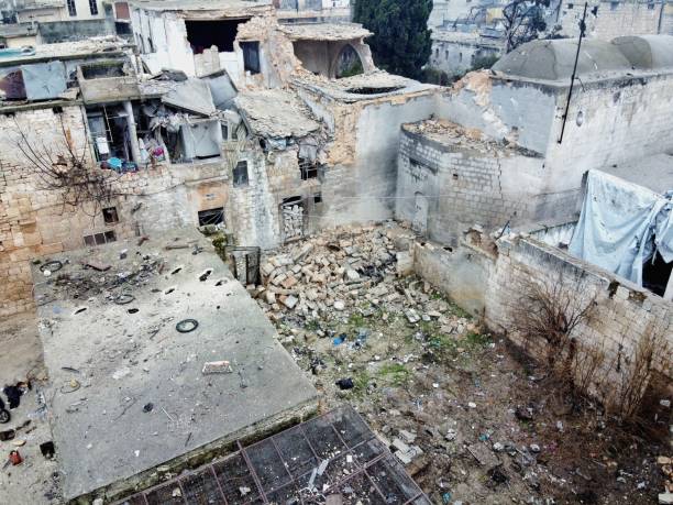 istock A house shot down by planes in Idlib city center 1272854980