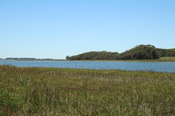 istock Watercourse connecting the lagoon to the sea 1272868087