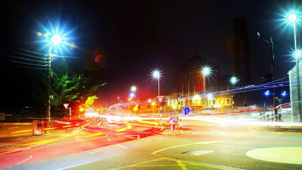istock City lights, town by night 1272868302