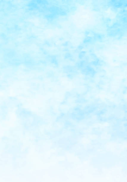 空と雲、抽象的な水彩画の背景 - 青空点のイラスト素材／クリップアート素材／マンガ素材／アイコン素材