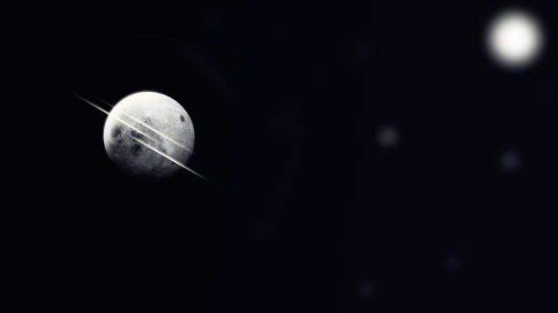 istock Planet on a dark background. Stars are visible in the background. 1272873808