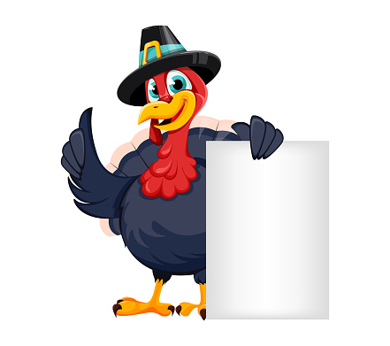 Happy Thanksgiving Day Funny Turkey Bird Stock Illustration - Download  Image Now - Animal, Animal Body Part, Animal Wing - iStock