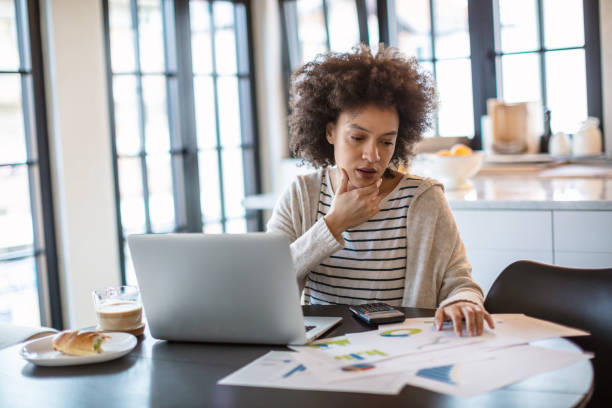 istock Woman working from home during COVID-19 pandemic 1272877939