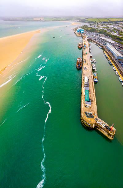 istock Aerial view of Padstow in Cornwall 1272881906