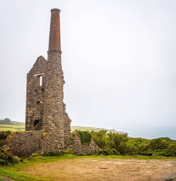 istock View of old tin mine in Cornwall, UK 1272883453