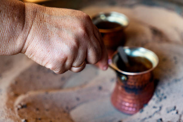 istock Turkish coffees are cooking on embers 1272885676