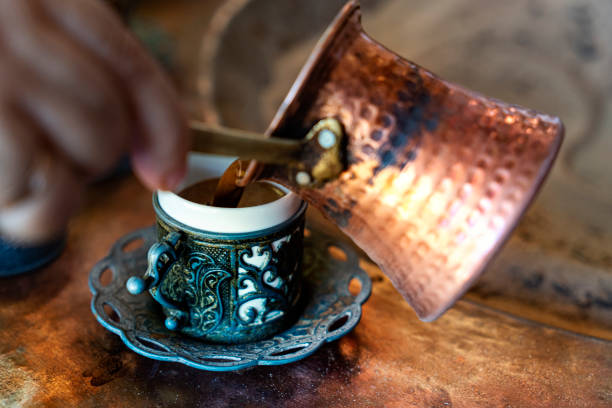 istock Turkish coffees are cooking on embers 1272885686