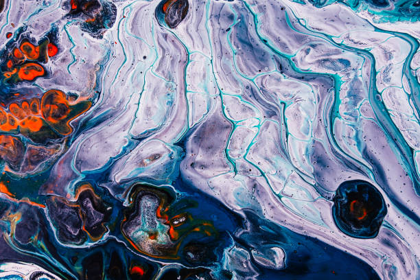 istock colorful alcohol ink water marble texture pearl 1272889793