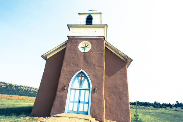 istock La Cueva (Mora County), NM: San Rafael Church Close-Up 1272897070
