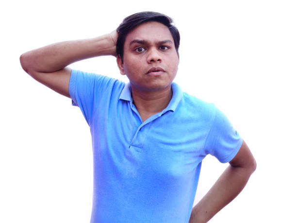 istock Stressed confused young man put hand in his head 1272898191