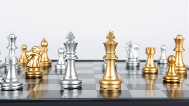 istock chess board game for ideas and competition and strategy, business success concept 1272903684