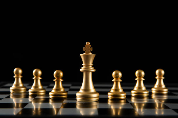 istock chess board game for ideas and competition and strategy, business success concept 1272904342