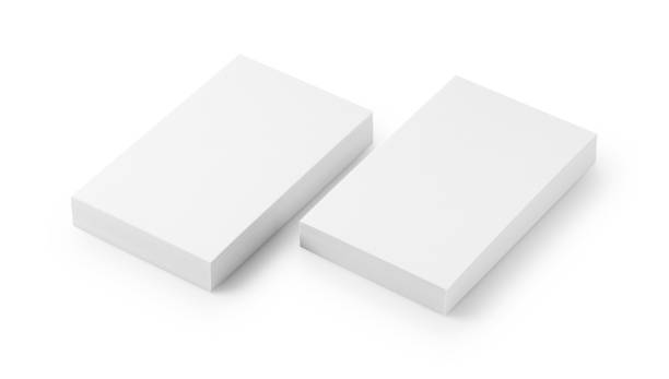 istock A plain business card on a white background 1272904431