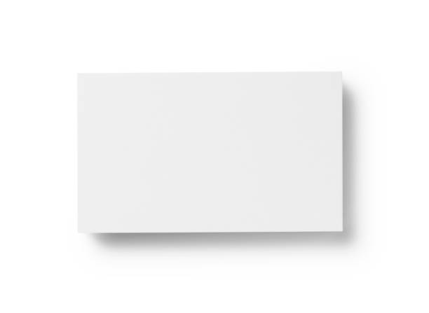 istock A business card placed on a white background. Overhead shot. 1272904456