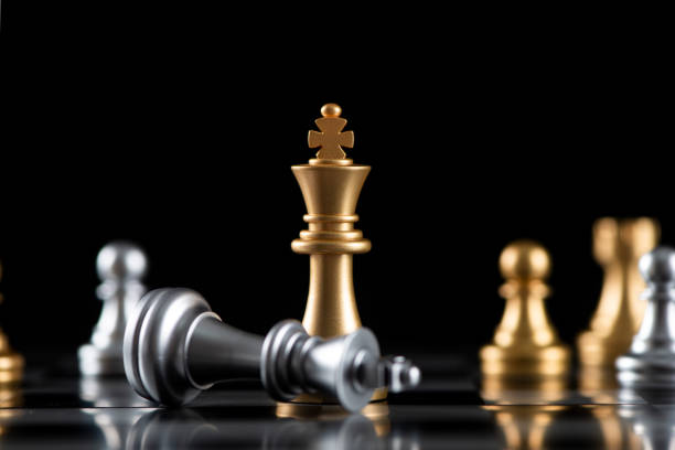 istock chess board game for ideas and competition and strategy, business success concept 1272904473
