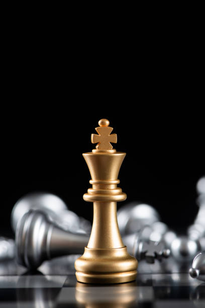 istock chess board game for ideas and competition and strategy, business success concept 1272904643