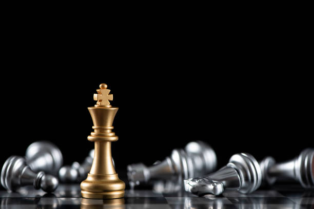 istock chess board game for ideas and competition and strategy, business success concept 1272904676