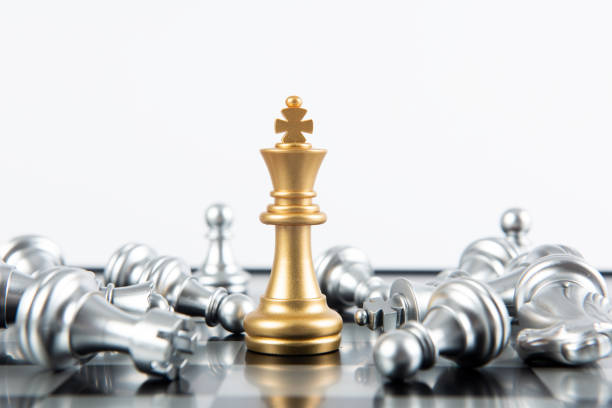 istock chess board game for ideas and competition and strategy, business success concept 1272905288