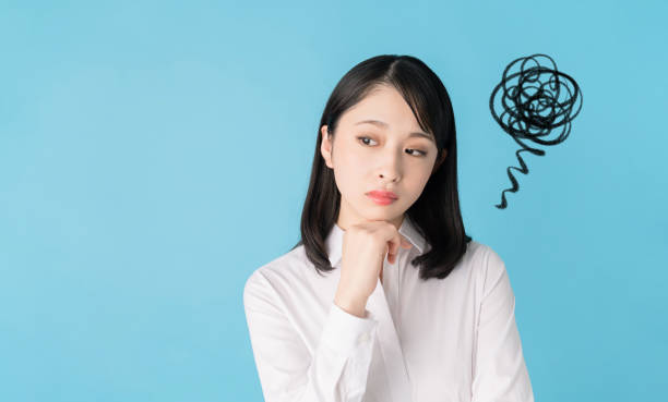 istock Troubled young asian woman. 1272920229