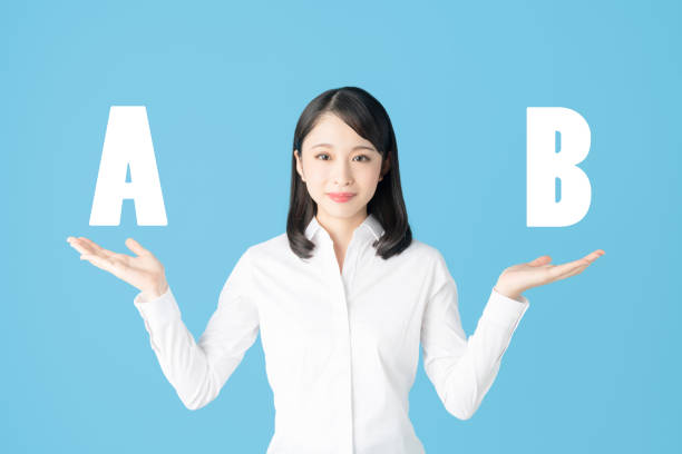 istock Young woman conparing A with B. 1272920791