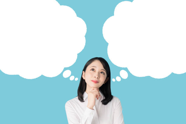 istock Thinking asian woman. 1272924179