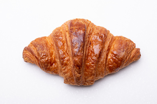 croissant on white background