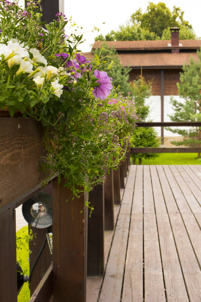 istock Flower garden on the balcony 1272929502