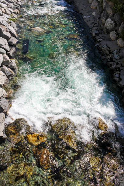 istock Flowing beautiful turquoise river lake with stones, Hemsedal, Norway. 1272933048