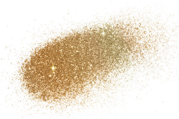istock Gold glitter sparkles on white background 1272936869