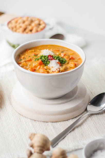 istock Vegan Chick-pea Curry with chili and vegetables 1272937606