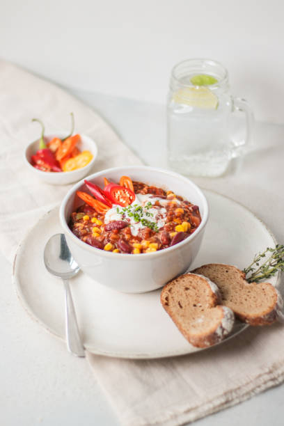istock Traditional Chili Con Carne in Soup Bowl 1272938312
