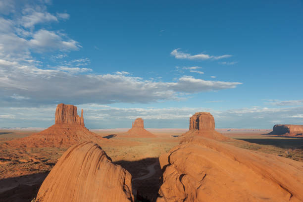 istock Monument Valley imposing rock structures of geological rock outcrops 1272942173