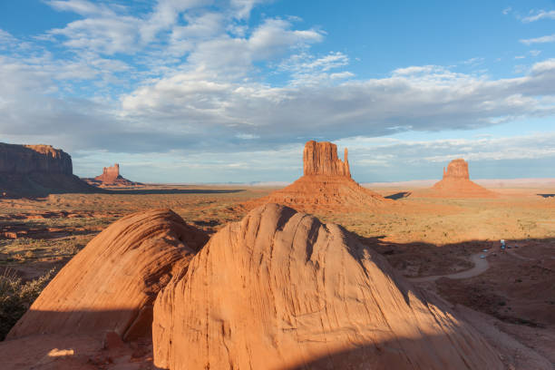 istock Monument Valley imposing rock structures of geological rock outcrops 1272942183