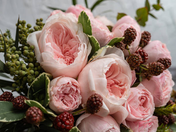 istock Wedding bouquet of peony roses. 1272943326