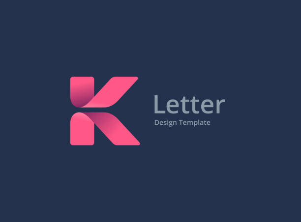 ilustraciones, imágenes clip art, dibujos animados e iconos de stock de icono de la letra k - letter k