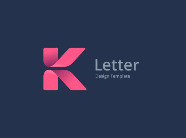 ikona litery k - letter k stock illustrations