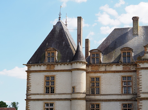 In July 2020, sun was shining over Cormatin castle in Burgundy in France.