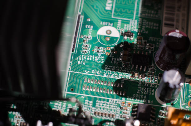 The motherboard of a personal computer. Maintenance and repair of computer equipment.