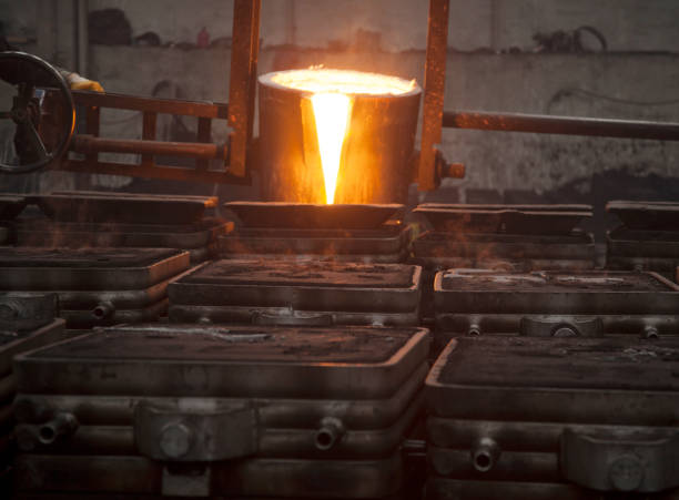 istock Liquid Molten Steel Industry.  Casting, melting, molding and foundry. 1272953667