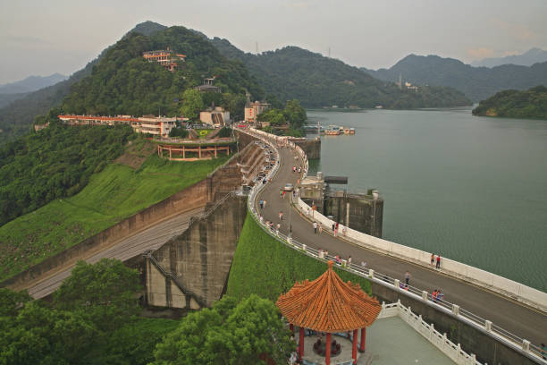 istock Shimen reservoir dam crest road Taiwan 1272958488
