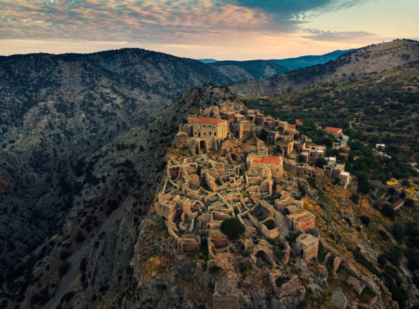 istock Abandoned Village Anavatos, Chios Island, Greece 1272960410