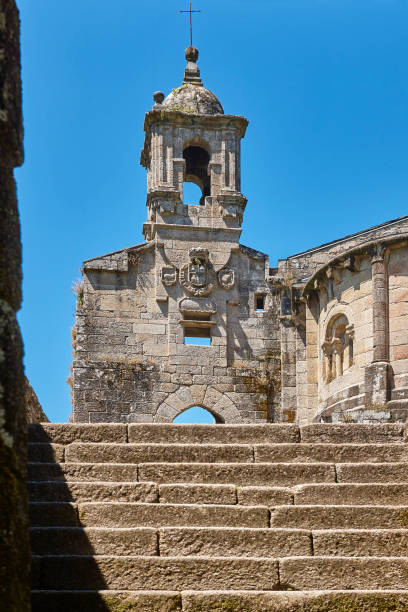 istock Ancient stone monastery in Ribeira Sacra, Caaveiro. Ourense. Spain 1272968289