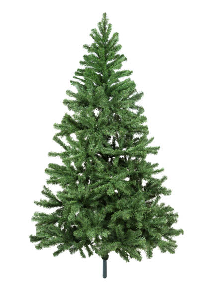 istock Artificial fir tree closeup on white background 1272973491