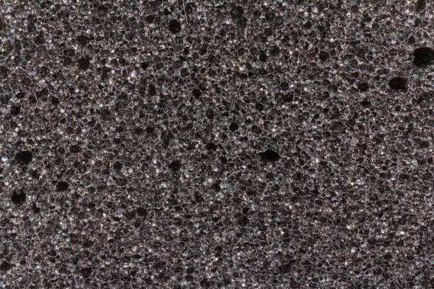 foam rubber.gray black background texture paralon - lead sheet imagens e fotografias de stock