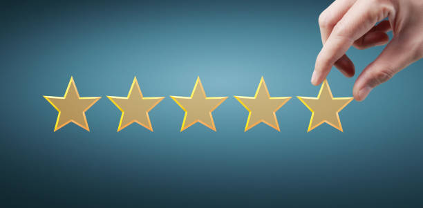istock Rise on increasing five stars. Increase rating evaluation and classification concept 1272981454