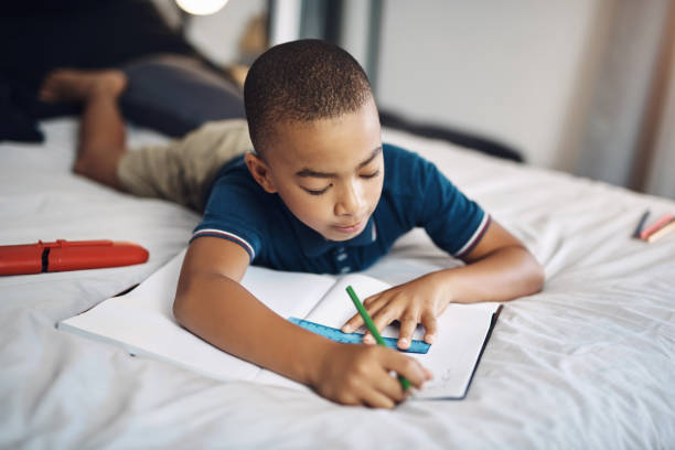 istock Doing homework on my favourite lesson 1272987629