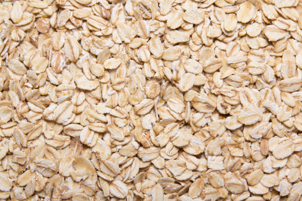 istock texture background - close up of oatmeal 1272990314