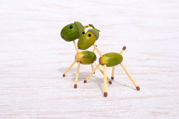 istock Figurines made of acorns 1272993354