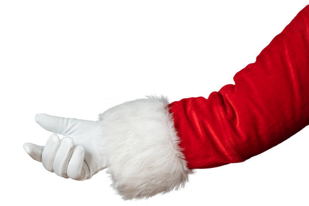 istock Santa Claus hand isolated on white background 1272994064